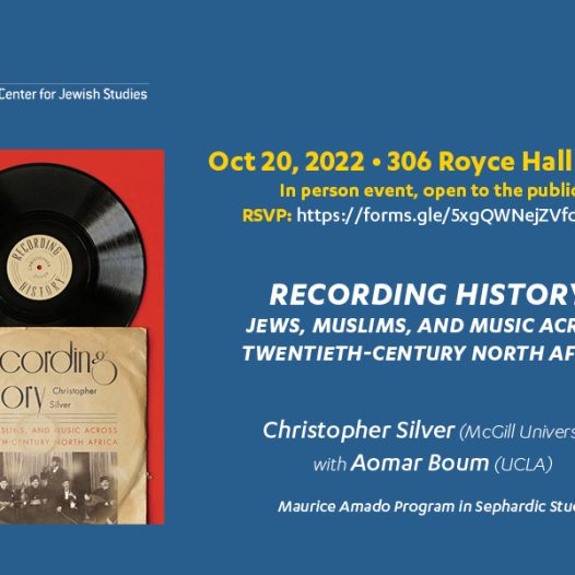 Recording History: Jews, Muslims, and Music across Twentieth-Century North Africa (Christopher Silver)