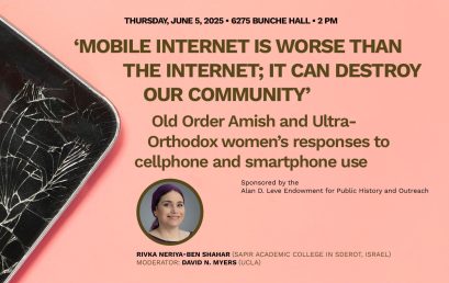 ‘Mobile internet is worse than the internet; it can destroy our community’ Old Order Amish and Ultra-Orthodox women’s responses to cellphone and smartphone use
