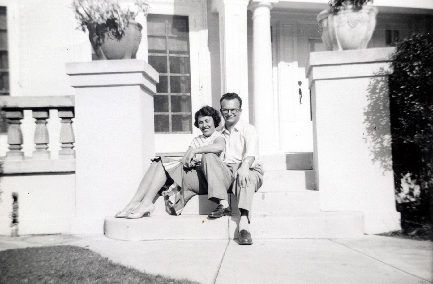 Al and Rose in Los Angeles, 1955