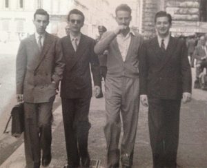 Al (in sunglasses) with friends in Rome.