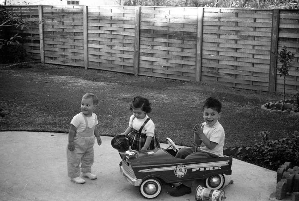 Jeff and Joe Finci and their cousin, Audrey Viterbi.